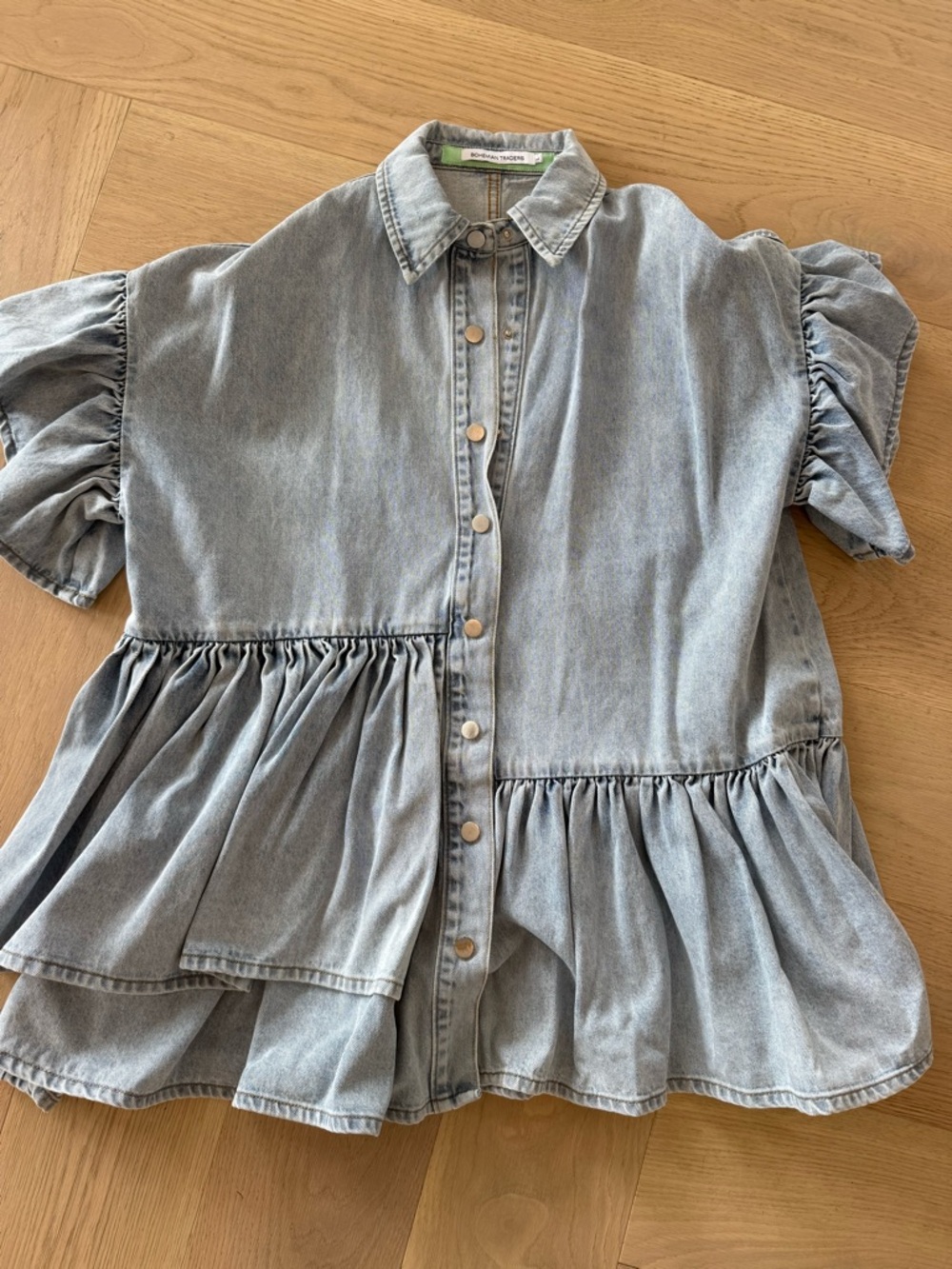 Bohemian Traders Light Blue Denim dress